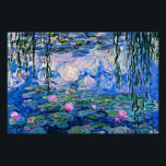 Póster Claude Monet - Lírios Água, 1919,<br><div class="desc">Claude Monet famosa pintura,  Água Lírios,  1919</div>