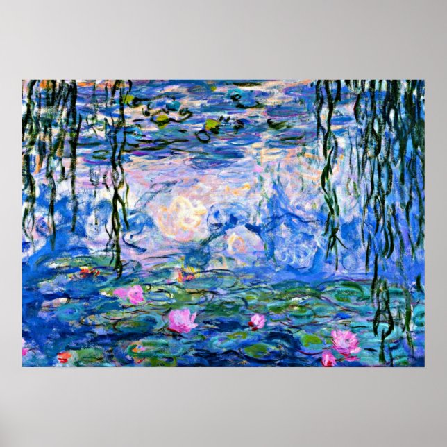 Póster Claude Monet - Lírios Água, 1919 (Frente)