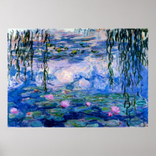 Poster Claude Monet - Lírios Azuis