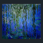 Poster Claude Monet - Lírios d'água com salgueiro chorand<br><div class="desc">Lírios d'água com galhos salgados chorões / Ninfheas avec rameaux de saule,  por Claude Monet,  em 1916-1919</div>