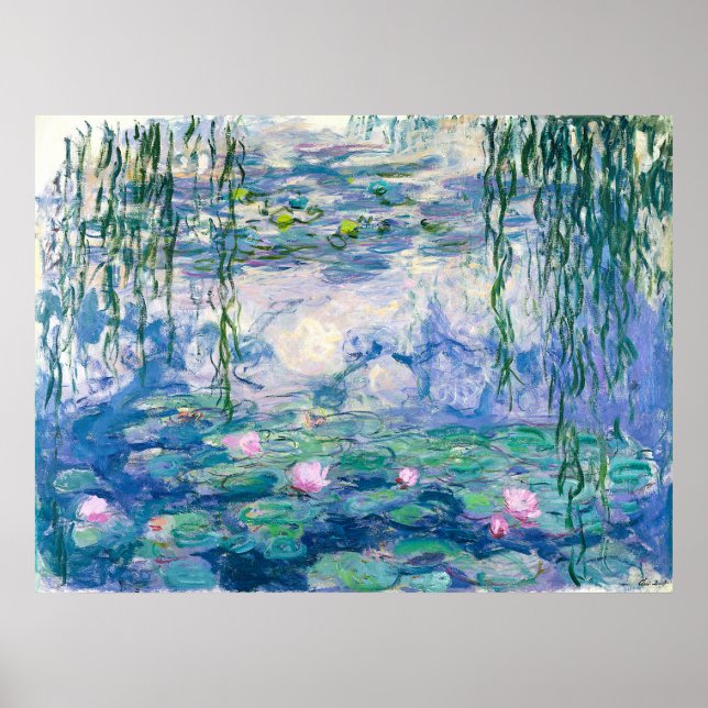 Póster CLAUDE MONET - Lírios de água (Frente)