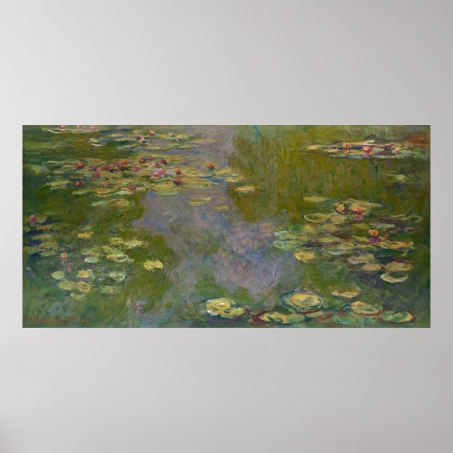 Poster Claude Monet | Lírios de água, 1919 (Frente)