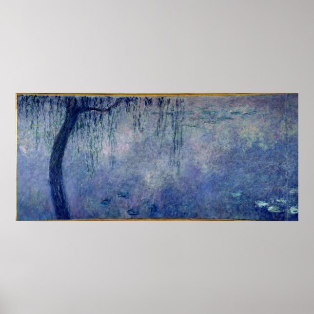 Póster Claude Monet | Lírios de água: chorando os selvage (Frente)