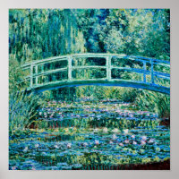 Claude Monet - Lírios De Água E Ponte Japonesa