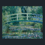 Póster Claude Monet - Lírios de Água e Ponte Japonesa<br><div class="desc">Water Lily e Ponte Japonesa por Claude Monet, 1899. Claude Monet foi fundador da pintura Impressionista Francesa, e o mais consistente e prolífico praticante da filosofia do movimento de expressar as percepções diante da natureza, especialmente quando aplicada à pintura paisagística ao ar livre. O termo "impressionismo" deriva do título de...</div>