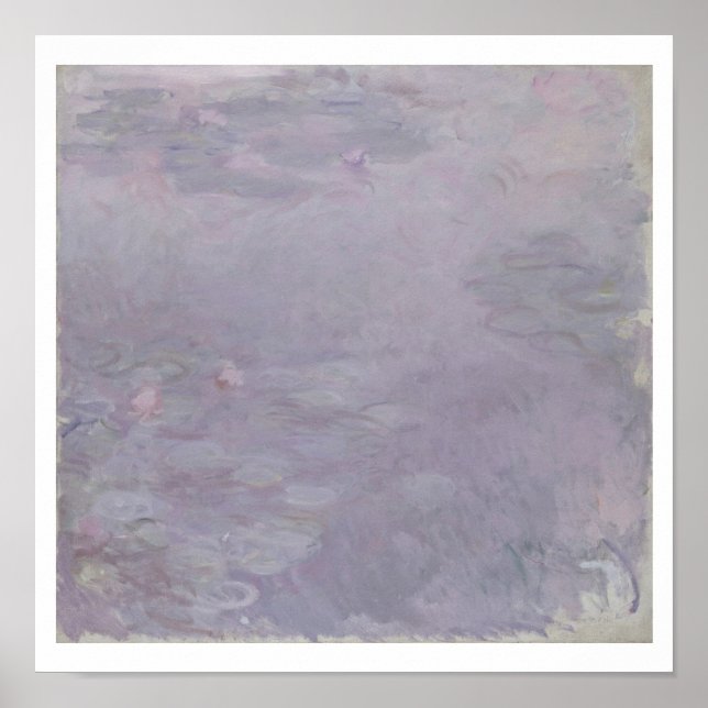 Poster Claude Monet | Lírios De Cor Leve (Frente)