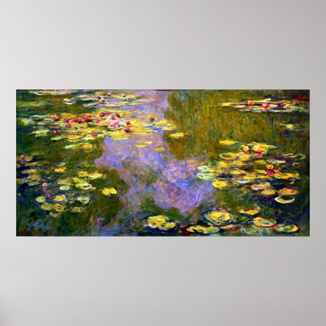 Póster Claude Monet: Lírios Hídricos (Frente)