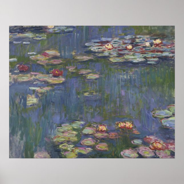 Póster Claude Monet - Lírios Hídricos (Frente)