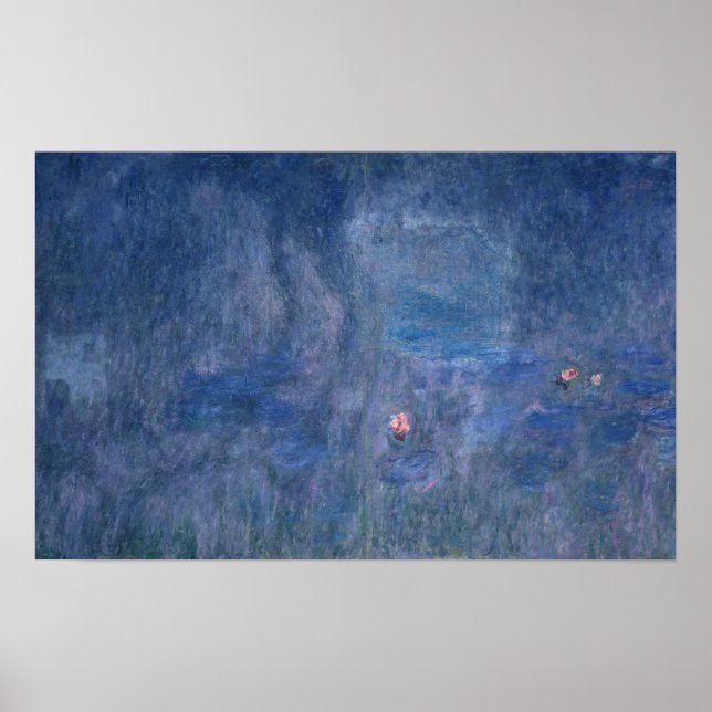 Póster Claude Monet | Lírios: Reflexões de Árvores (Frente)