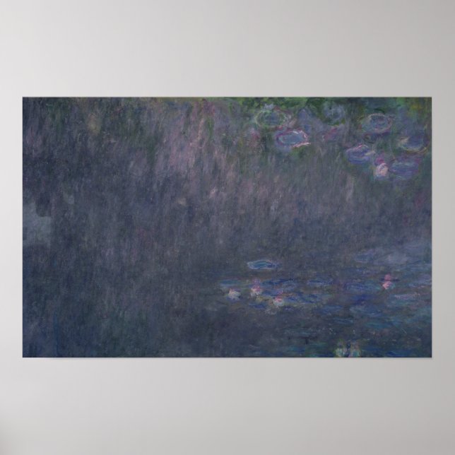 Póster Claude Monet | Lírios: Reflexões de Árvores (Frente)