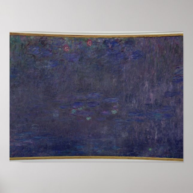 Póster Claude Monet | Lírios: Reflexões de Árvores (Frente)