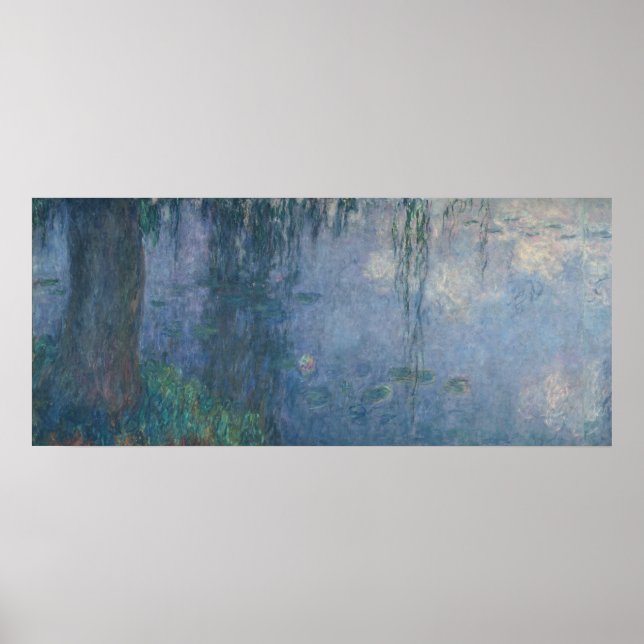 Póster Claude Monet | Lírios: Salgueiros, 1914 (Frente)