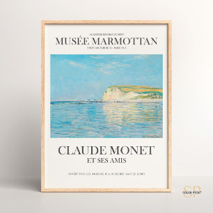 Poster Claude Monet Low Tide em Pourville perto da Arte D
