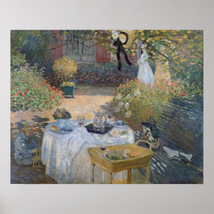 Poster Claude Monet Luncheon: Jardim do Monet Argenteui