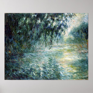 Poster Claude Monet Morning sobre o Sena