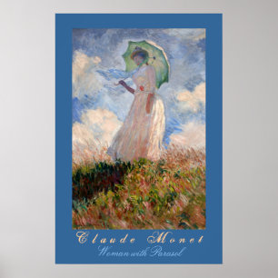 Póster Claude Monet: Mulher com parasol