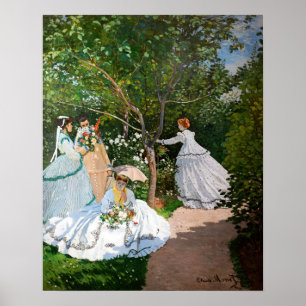 Poster Claude Monet - Mulheres no Jardim