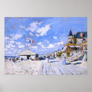 Póster Claude Monet: Na praia de Trouville