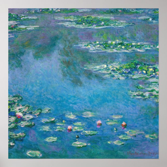 Poster Claude Monet - Nenúfares 1906 (Frente)