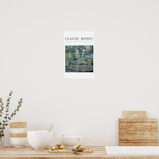 Poster Claude Monet, nenúfares e Ponte Japonesa  (Cozinha)