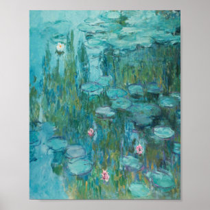 Poster Claude Monet - Ninfas - Pintagem dos Lírios Hídric