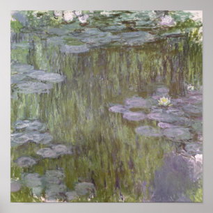 Póster Claude Monet Nympheas em Giverny, 1918