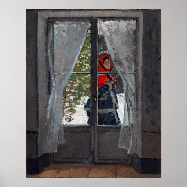 Poster Claude Monet O Caco Vermelho (Frente)