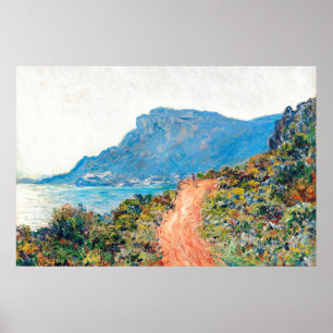 Poster Claude Monet O Corniche perto de Mônaco