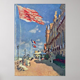 Póster Claude Monet - o DES Roches Noires do hotel