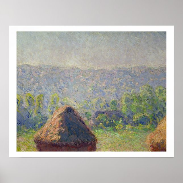 Póster Claude Monet | O fim do Verão, em Givern (Frente)