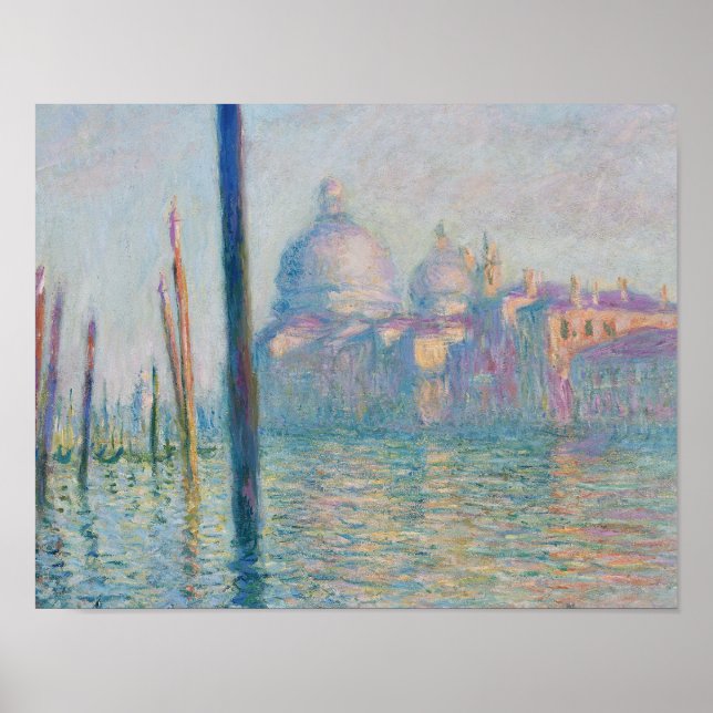 Póster Claude Monet - O Grande Canal (Frente)