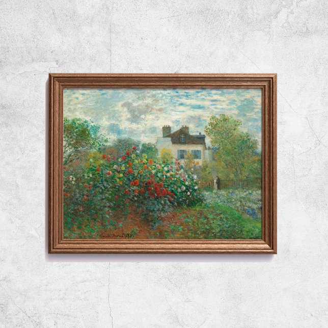 Poster Claude Monet O Jardim Artístico Arte Velha Frances (Claude Monet The Artist Garden French Old Art Poster
)
