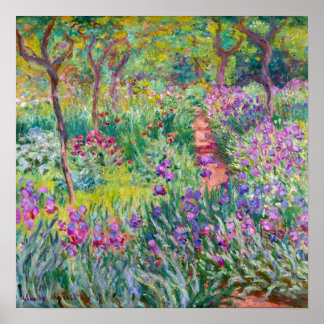 Poster Claude Monet - O Jardim de Íris em Giverny
