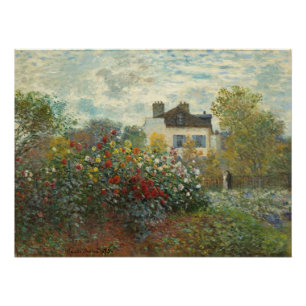 Póster Claude Monet o jardim do artista em Argenteuil