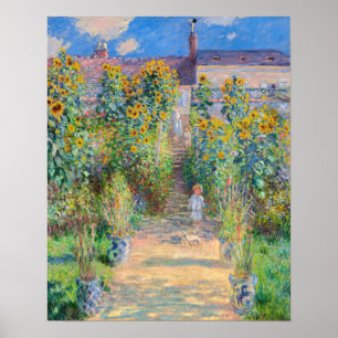 Poster Claude Monet - O Jardim do Artista em Vetheuil
