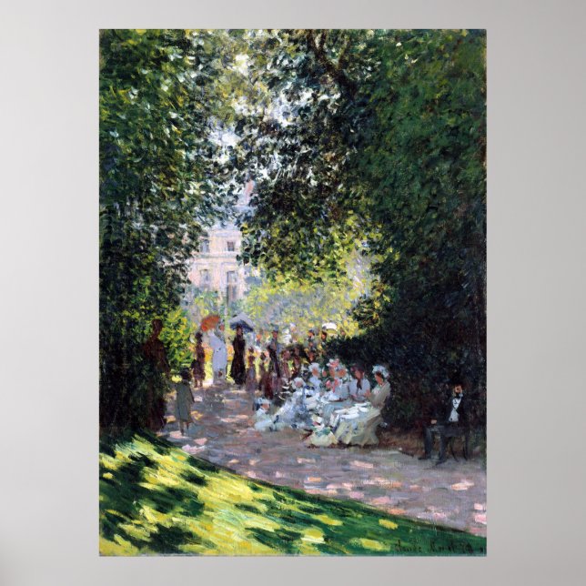 Poster Claude Monet O Parc Monceau (Frente)