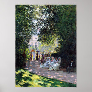 Poster Claude Monet O Parc Monceau