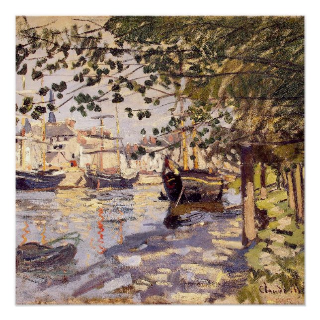 Póster Claude Monet. O Sena em Rouen (Frente)