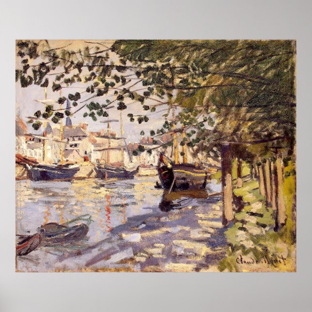 Poster Claude Monet. O Sena em Rouen (Frente)