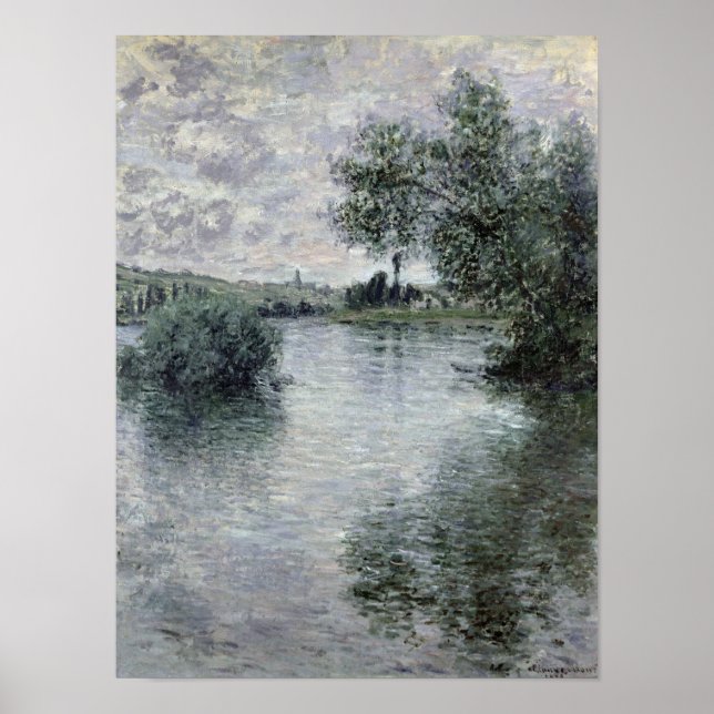 Poster Claude Monet | O Sena em Vetheuil, 1879 (Frente)