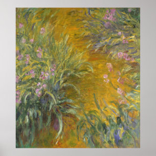 Póster Claude Monet   o trajeto através das íris