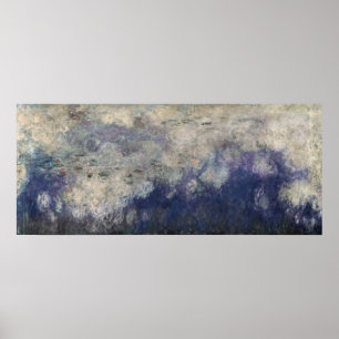 Póster Claude Monet o Waterlilies as nuvens 1915-26