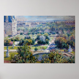 Poster Claude Monet - Os Jardins das Tulherias