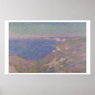 Poster Claude Monet os penhascos aproxima Dieppe
