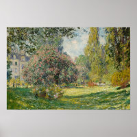 Claude Monet - Paisagem: O Monceau Parc