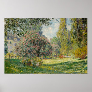 Poster Claude Monet - Paisagem: Parc Monceau
