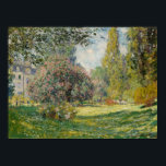 Poster Claude Monet | Paisagem: Parc Monceau<br><div class="desc">Paisagem O Monceau Parc de Claude Monet � Bridgeman Imagens</div>