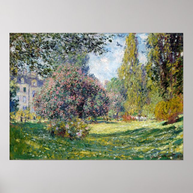 Poster Claude Monet Paisagem Parc Monceau (Frente)