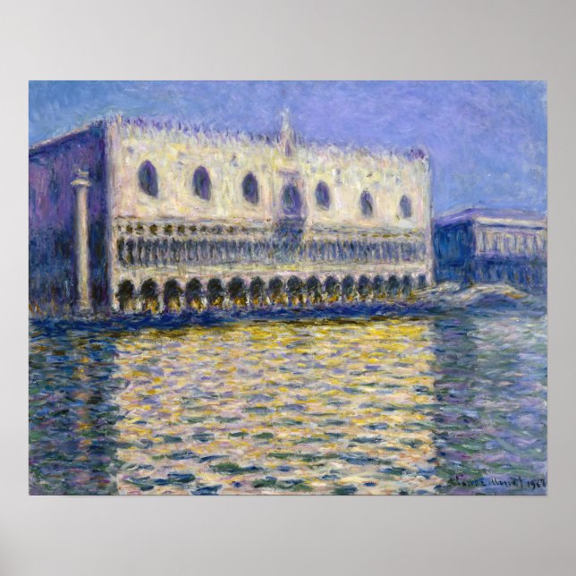 Poster Claude Monet - Palácio dos Doges (Frente)