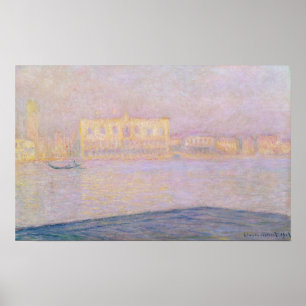 Póster Claude Monet   Palácio duplo de San Giorgio, 1908